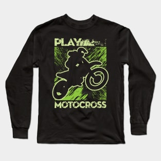 PLAY MOTO BIKER Long Sleeve T-Shirt